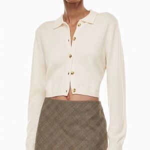 Wilfred Ivory Knit Cardigan